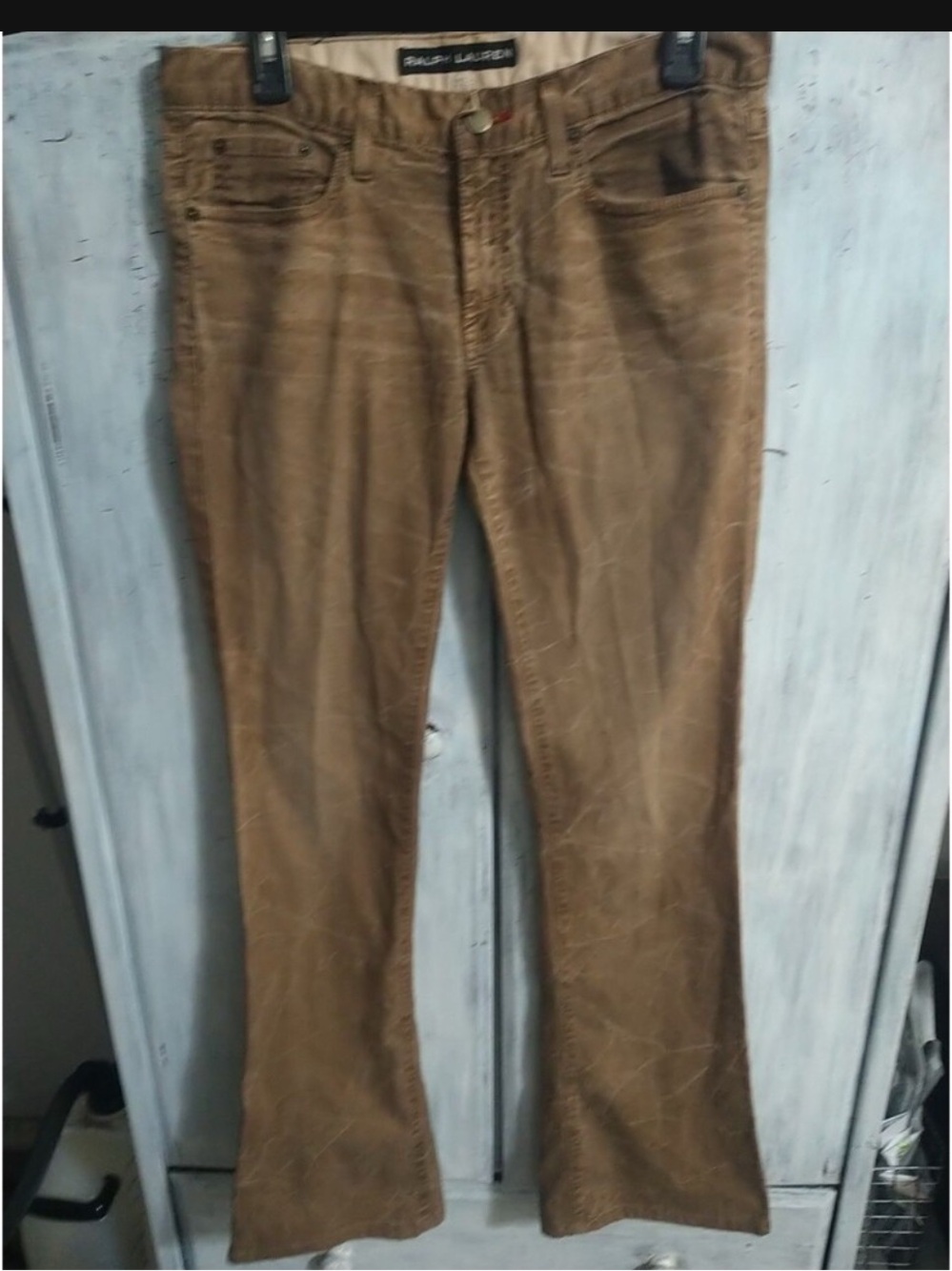 Ralph Lauren Wide Flared Distressed 109 Jeans Grunge Boho Cottage Core sz10